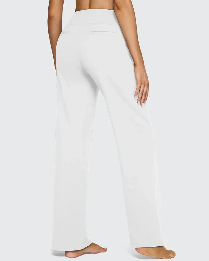 High-Waist Weite Hose — Office Fit，Butt-Lifting