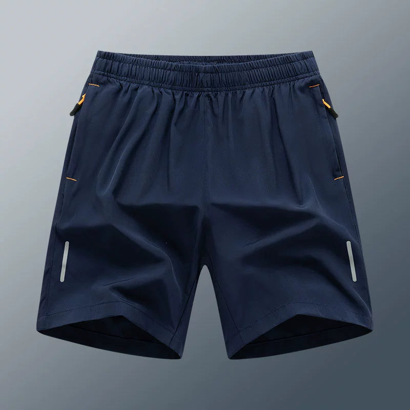 Loose Fit Ice Silk Shorts - Summer Casual Wear