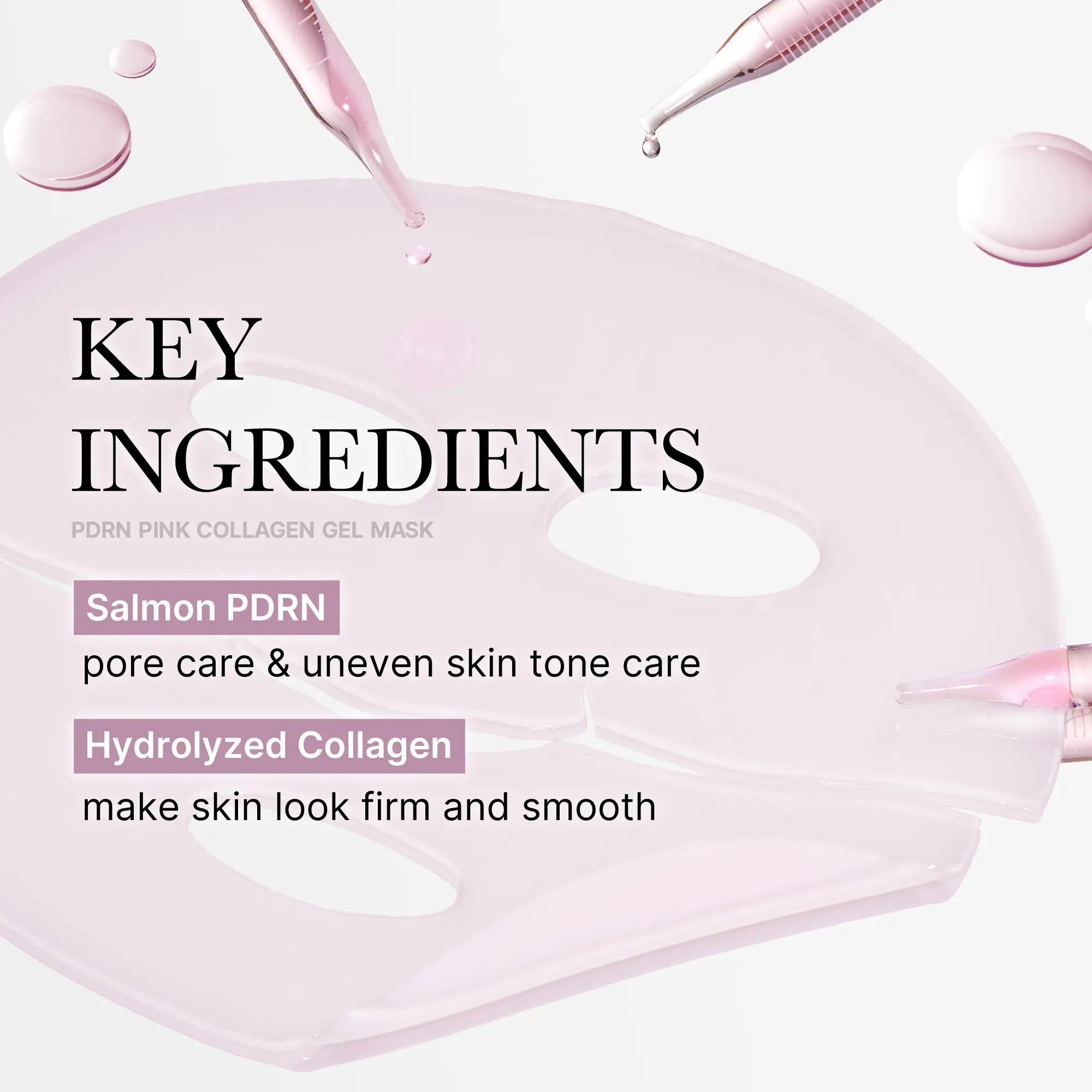 [medicube] PDRN Pink Collagen Gel Mask 4Sheets Salmon DNA Color Changing Pink GlowCollagen Facial Mask Korean Skincare