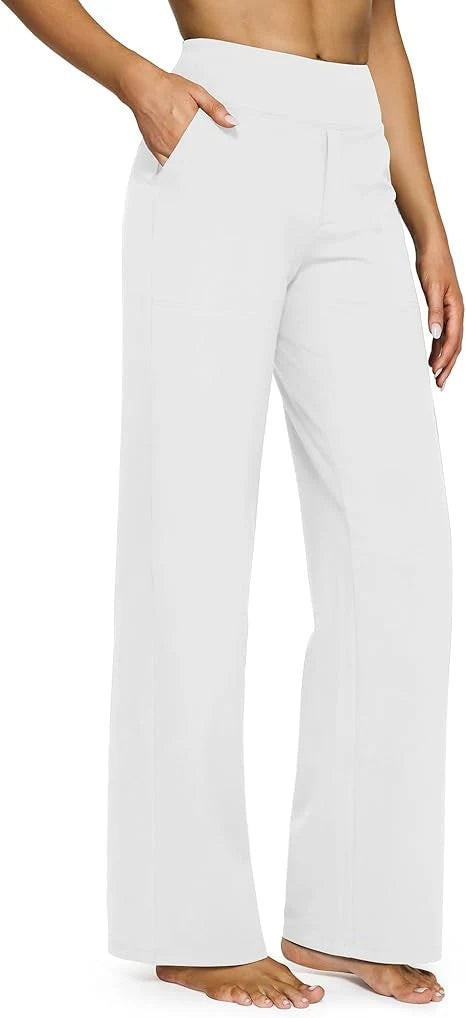 High-Waist Weite Hose — Office Fit，Butt-Lifting