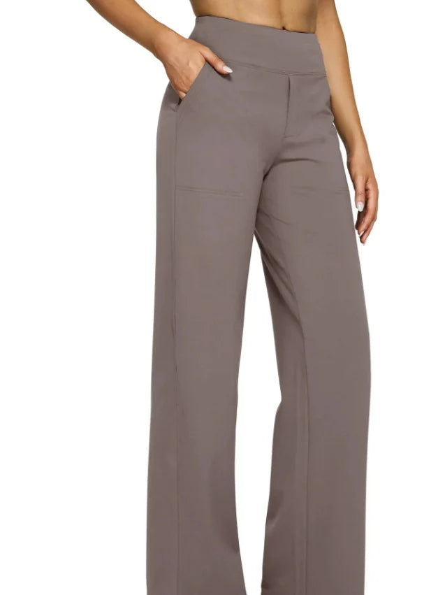 High-Waist Weite Hose — Office Fit，Butt-Lifting