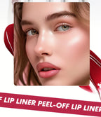 sacheu Lip STAY-N 3-PACK Lip Liner STAY-NPeel-Off Liners for Smudge-Proof All-Day WearVegan Cruelty-Free with Hyaluronic Acid &Squalane