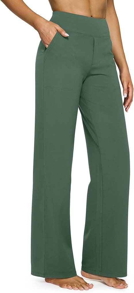 High-Waist Weite Hose — Office Fit，Butt-Lifting