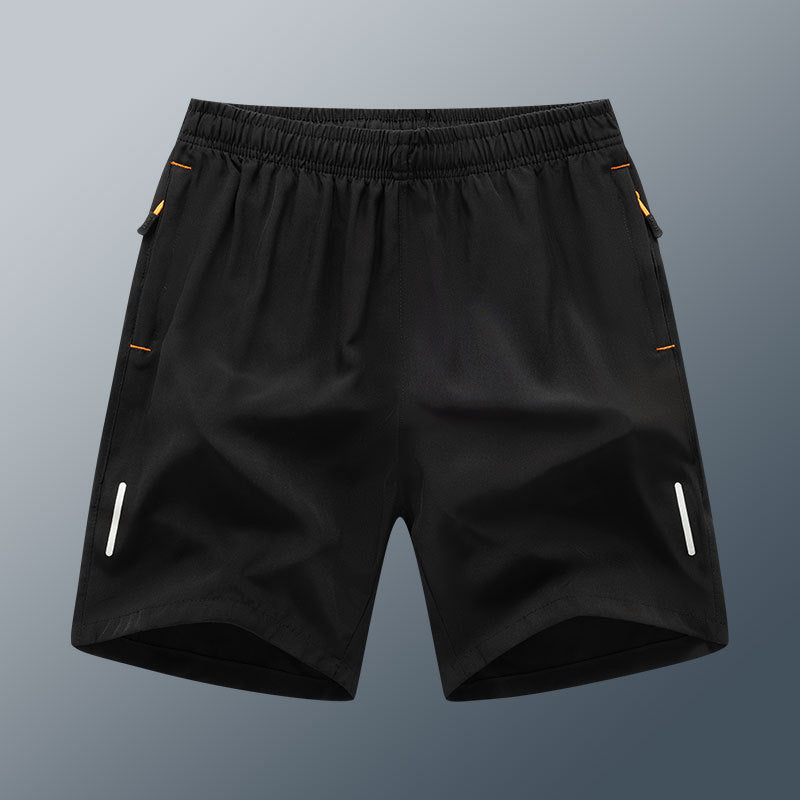 Loose Fit Ice Silk Shorts - Summer Casual Wear